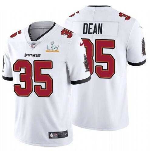 Nike Men & Women & Youth Buccaneers 35 Jamel Dean White 2021 Super Bowl LV Vapor Untouchable Limited Jersey,We sell and wholesale Nike Men & Women & Youth Buccaneers 35 Jamel Dean White 2021 Super Bowl LV Vapor Untouchable Limited Jersey on line form chian!
